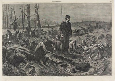 Armáda Potomacu - spaní na rukou od Winslow Homer