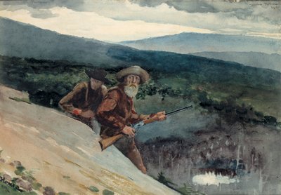 Lov medvědů, Prospect Rock, 1892. od Winslow Homer