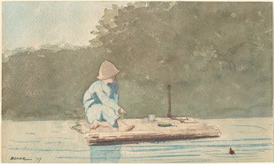 Chlapec na voru od Winslow Homer