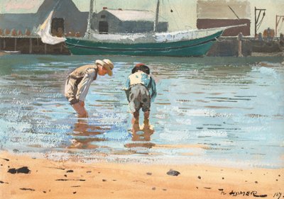 Boys Wading, 1873. od Winslow Homer