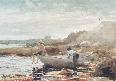 Kluci na pláži (akvarel na papíře) od Winslow Homer