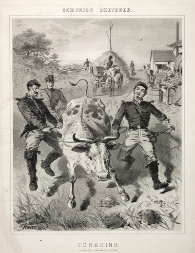 Náčrty z tažení: shánění potravy od Winslow Homer