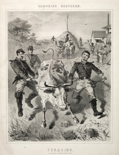 Náčrtky kampaně: Potrava, 1863. od Winslow Homer