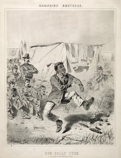 Náčrtky kampaně: Náš veselý kuchař, 1863. od Winslow Homer