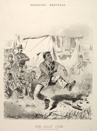 Náčrtky kampaně: Náš veselý kuchař, 1863. od Winslow Homer