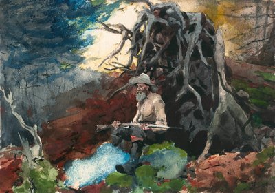 Táborák, Adirondacks od Winslow Homer