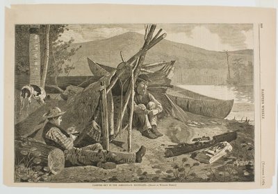 Táboření v Adirondack Mountains od Winslow Homer