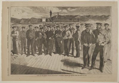 Posádka americké parní šalupy Colorado najatá v Bostonu, červen 1861 od Winslow Homer