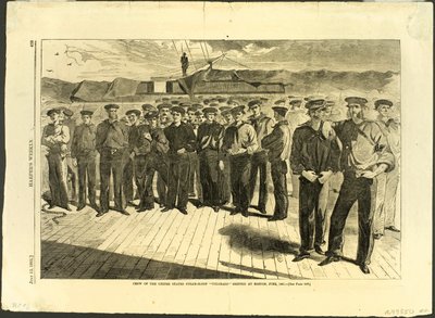 Posádka parní šalupy "Colorado" Spojených států amerických v Bostonu, červen 1861 od Winslow Homer