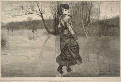 Stříhání postavy, z Každé soboty, 4. února 1871 od Winslow Homer