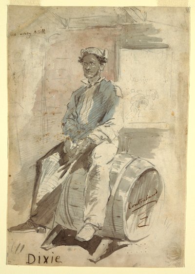 Kresba, Dixie, 1861 od Winslow Homer