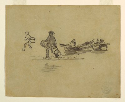 Kresba, Dva rybáři, Anglie, 1881-82 od Winslow Homer