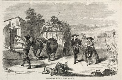 Driving Home the Corn, 1858. od Winslow Homer