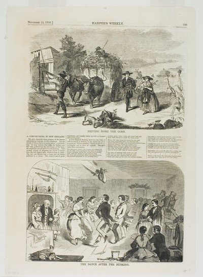 Odvoz kukuřice domů a Tanec po loupání od Winslow Homer