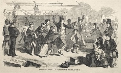 Příjezd emigrantů do Constitution Wharf v Bostonu od Winslow Homer