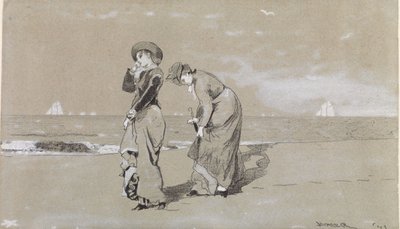 Večer na pláži od Winslow Homer