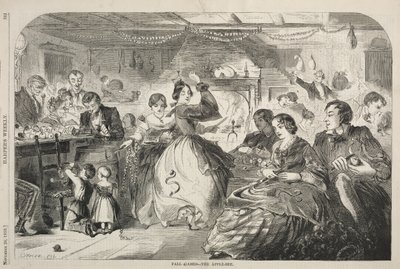 Podzimní hry - jablečná slavnost od Winslow Homer