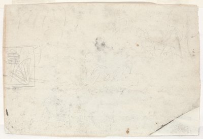 Figura na koni a další studie [verso] od Winslow Homer