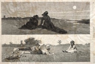Flirtování na pobřeží a na louce, 1874. od Winslow Homer