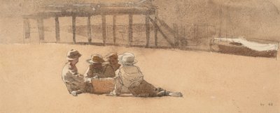 Čtyři chlapci na pláži, 1873. od Winslow Homer