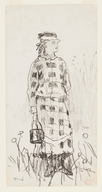 Dívka s vědrem od Winslow Homer
