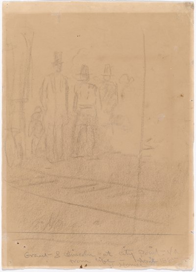 Grant a Lincoln v City Point, Virginia [recto] od Winslow Homer