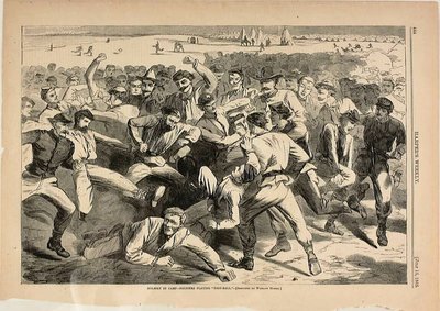 Dovolená v táboře - vojáci hrají "Foot-Ball" od Winslow Homer