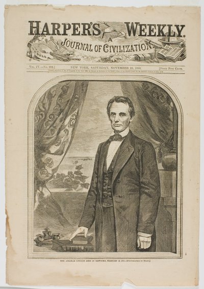 Ctihodný Abraham Lincoln, narozen 12. února 1809 v Kentucky od Winslow Homer