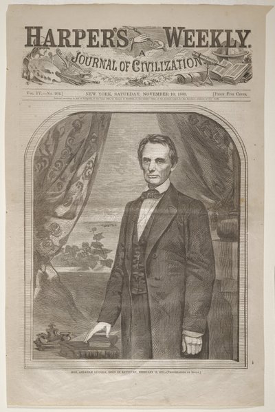 Ctihodný Abraham Lincoln, narozený v Kentucky, 12. února 1809 od Winslow Homer