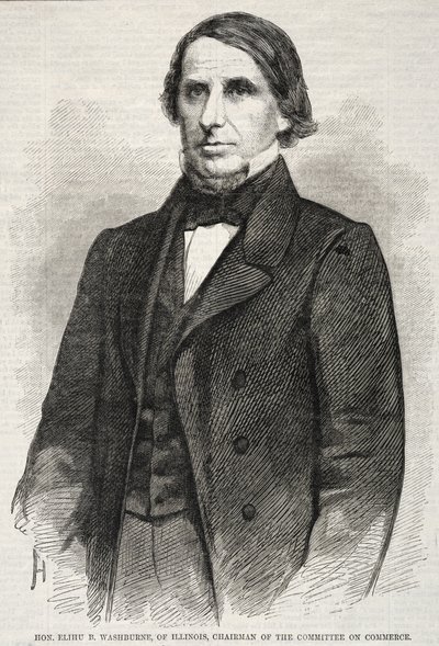 Honzo Elihu B. Washburne z Illinois, předseda výboru pro obchod, 1860. od Winslow Homer