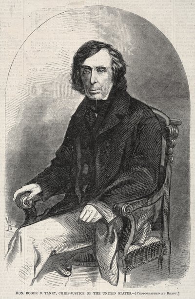 Honzo Roger B. Taney, hlavní soudce Spojených států, 1860. od Winslow Homer