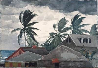 Hurikán, Bahamy od Winslow Homer