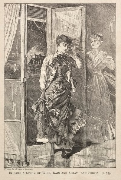 V Přišla bouře větru, deště a spršky - a Portia, 1869. od Winslow Homer