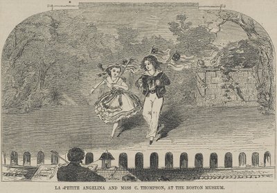 La Petite Angelina a slečna C. Thompsonová v Bostonském muzeu od Winslow Homer