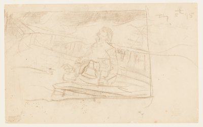 Muž na palubě s lodním zvonem od Winslow Homer