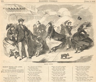 březnové větry z Harperu od Winslow Homer