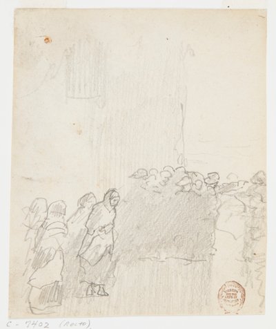 Muži a ženy, kteří se dívají na moře, Cullercoats, Anglie od Winslow Homer