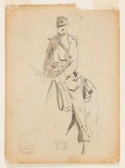 Důstojník jízdní kavalérie od Winslow Homer