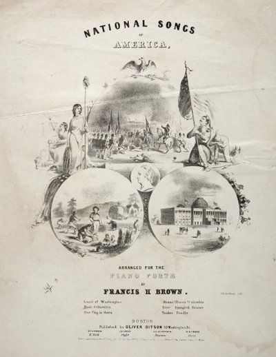 National Songs of America - Přebal not. od Winslow Homer
