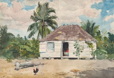Rodná chata v Nassau, 1885. od Winslow Homer
