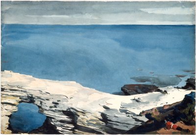 Přírodní most, Bermudy, asi 1901 (akvarel) od Winslow Homer