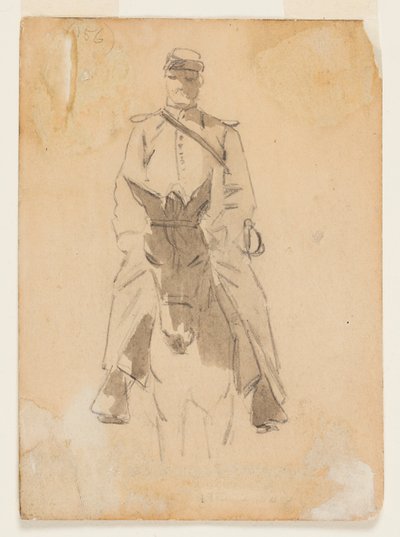 Důstojník a vedoucí koně od Winslow Homer