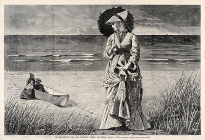 Na pláži - Dva jsou společnost, tři nejsou žádný, 1872. od Winslow Homer