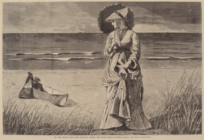 On the Beach - Two are Company, Three are None, publikovaná v roce 1872. od Winslow Homer