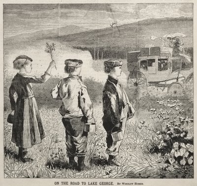 Na cestě k jezeru George od Winslow Homer