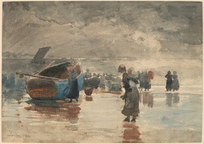 Na píscích od Winslow Homer