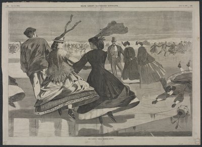 Naše národní zimní cvičení - bruslení od Winslow Homer