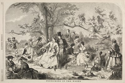 Picknicing in the Woods, 1858. od Winslow Homer