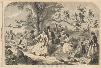 Picknicing in the Woods, od Harpera od Winslow Homer