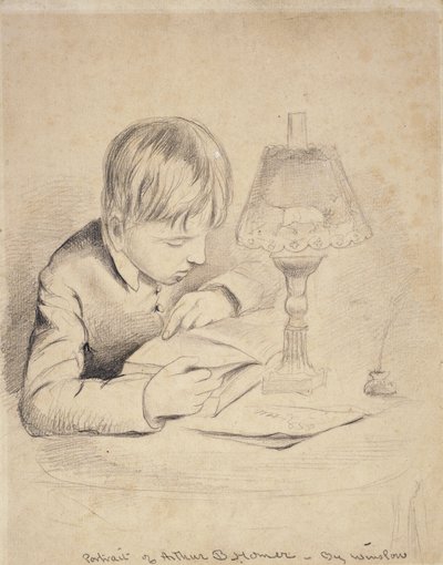 Portrét Arthura Bensona Homera, 1853 od Winslow Homer